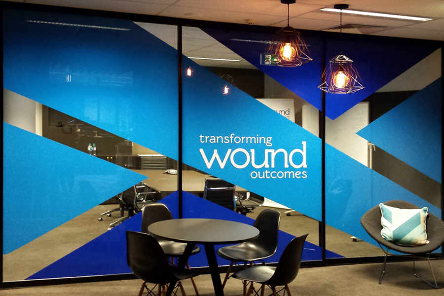 Window Treatments - cut out lettering, frosted treatments, tinting